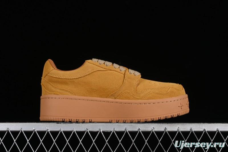 SMFK Comfortable Chunky Sole White Sneakers - T.D4