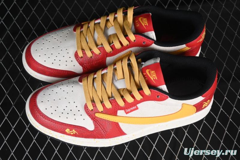 Nike Travis Scott x Fragment Design x Air Jordan 1 Low OG SP AJ1 Sneakers - DM7866-093