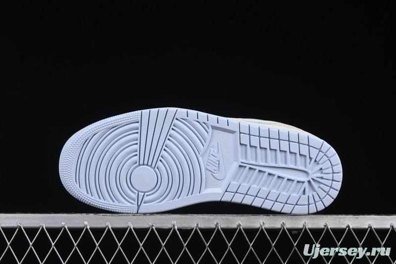 Nike Air Jordan 1 Low "Hydrogen Blue" Casual Sneakers with Retro Design - IB4003-407