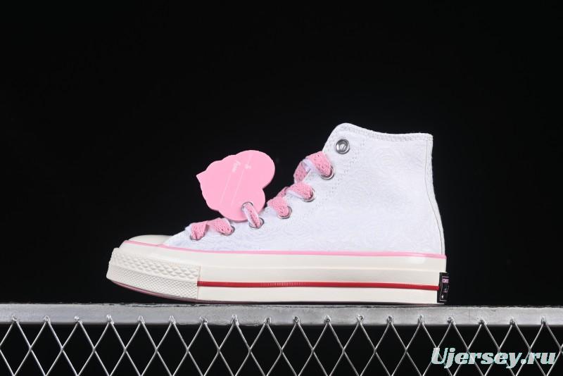 Converse Chuck 70 Valentine's Day Rose High Top Casual Sneakers - A14798C