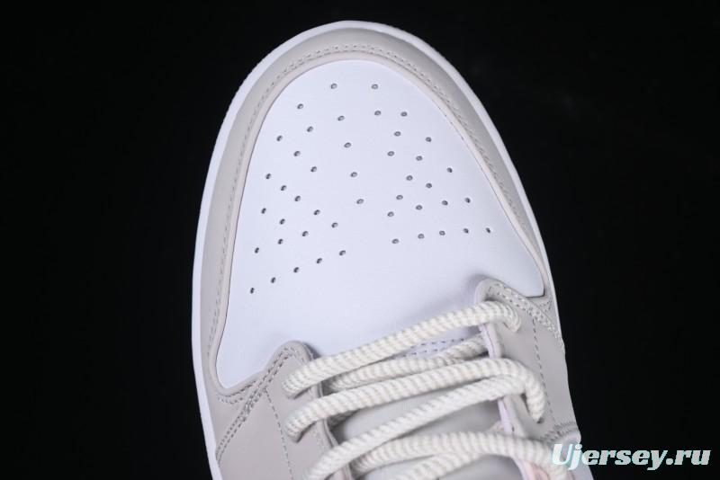 Nike Air Jordan 1 Low AJ1 Carved Pink Low-Top Casual Sneakers - IB8859-101