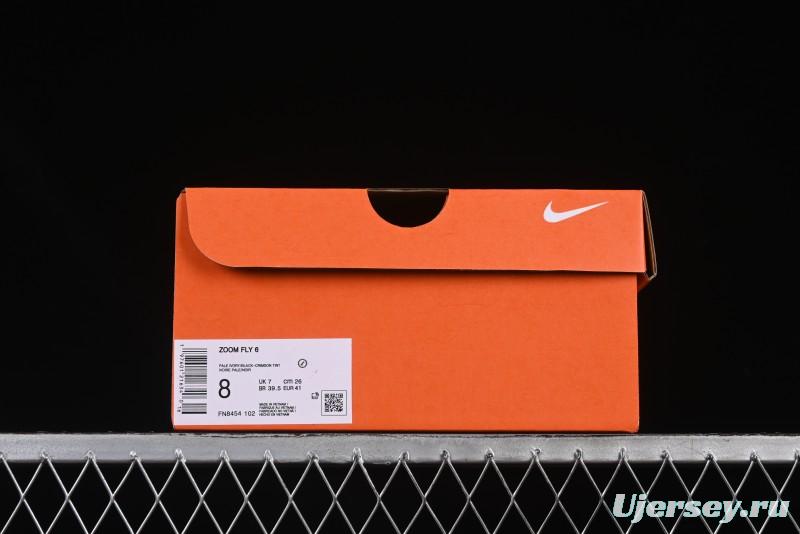 Nike Zoom Fly 6 Lightweight Responsive Running Shoes with Carbon Fiber Plate - FN8454-102