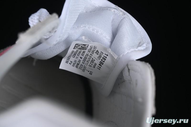 Onitsuka Tiger Vintage Runner Sneakers - White/Grey with Blue & Red Accents