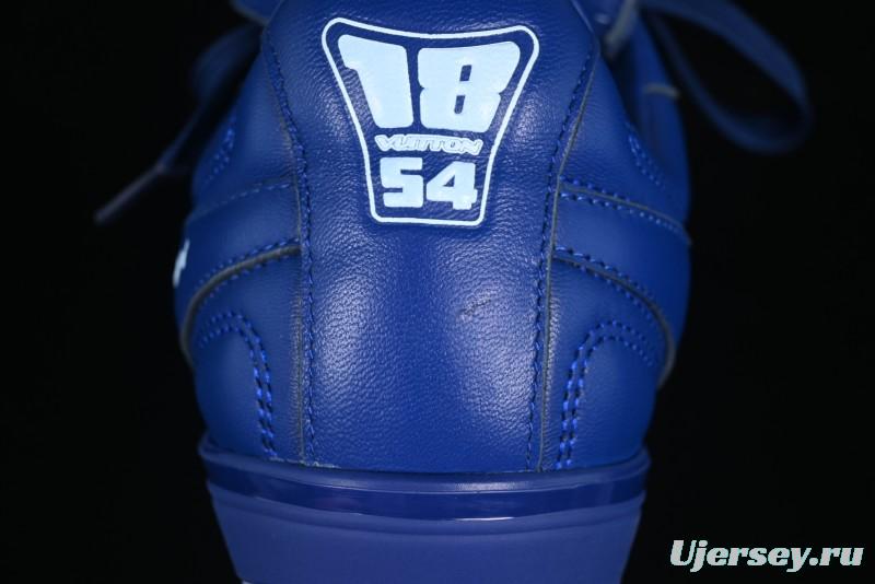 Louis Vuitton Footprint Soccer Low-Top Lifestyle Sneakers Blue - AJF6