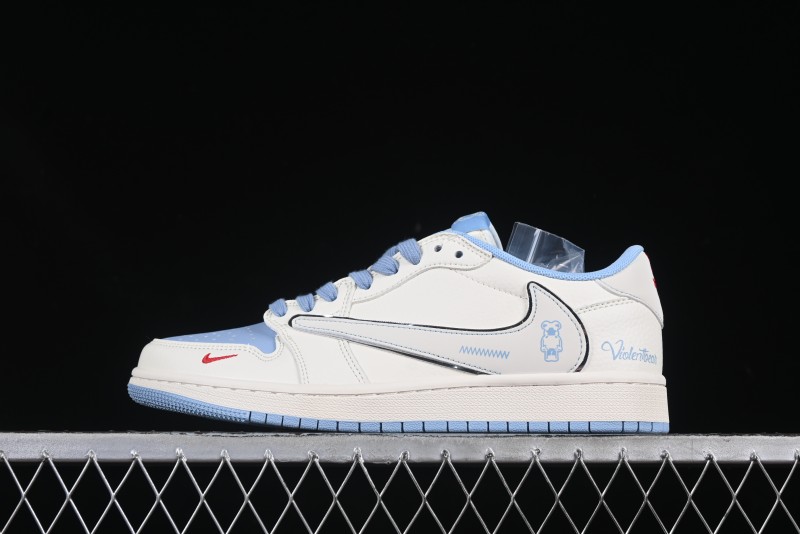 Nike Travis Scott x Fragment Design x Air Jordan 1 Low OG SP Casual Sneakers - XS7089-528