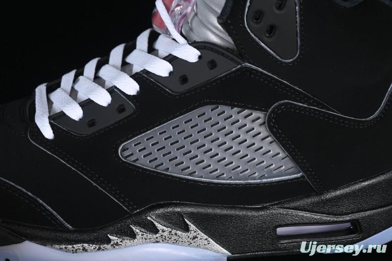 Nike Air Jordan 5 Retro Black "Metallic Reimagined" Basketball Shoes - HF3975-001