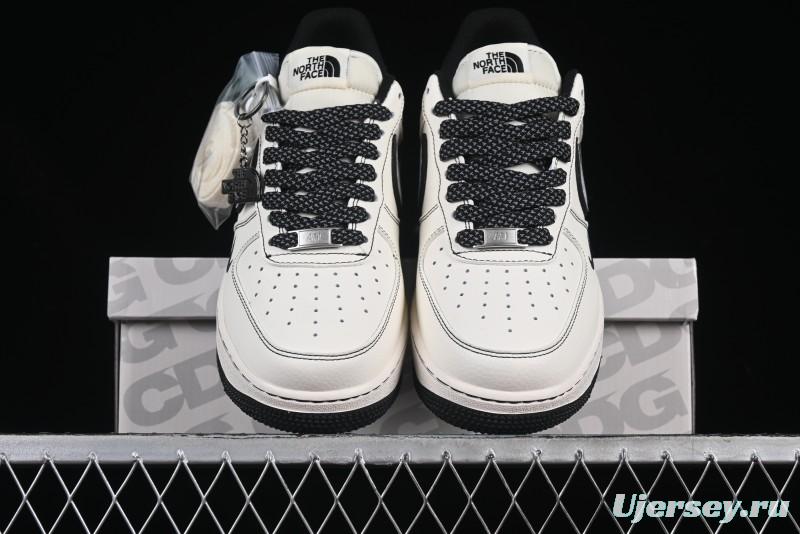 Nike Air Force 1 '07 Low The North Face x Comme des Garçons Black White Line Casual Sneakers - HH7518-050