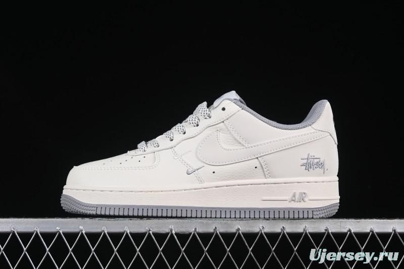 Nike Air Force 1 Low x Stussy "Light Bone and Grey" – Premium Collaboration Sneakers