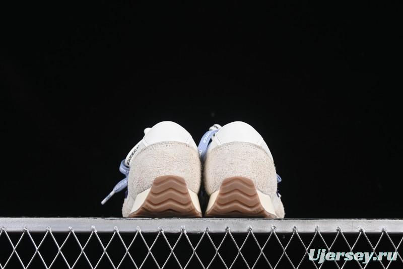 New Balance 237 Heritage Sneakers - Suede and Mesh in Muted Gray with Blue Accents