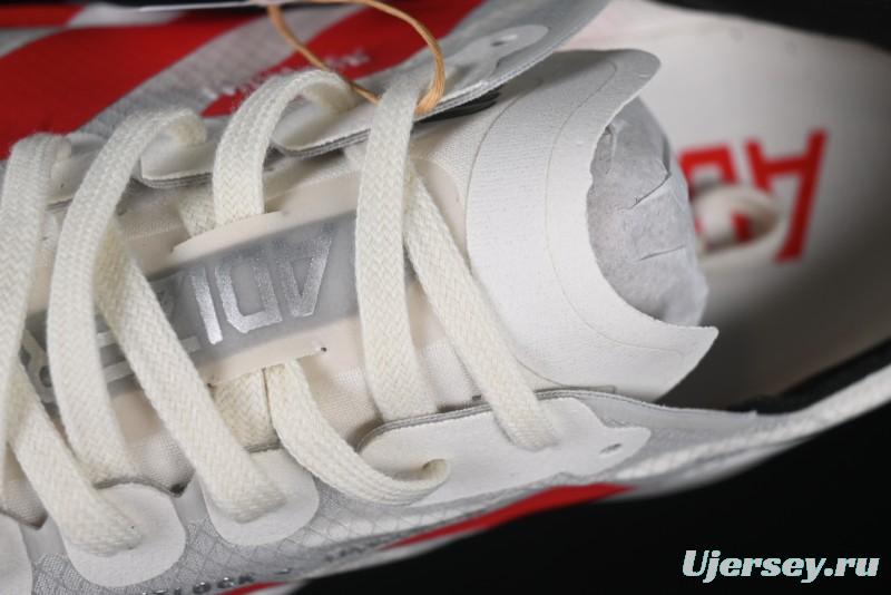 Adidas Lightstrike Pro Running Shoes - White/Red with Inspirational Design