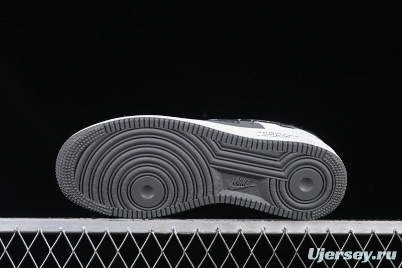 Nike Air Force 1 MVP "Rock Plan" Custom Edition - Black & White