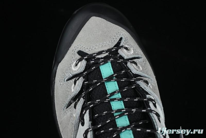 Salomon x Contragrip All-Terrain Hiking Shoes - Lightweight Gray with Black & Teal Accents