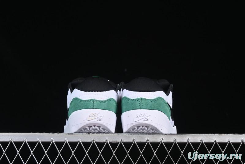 Nike SB Force 58 Low - Emerald Green, Black & White Skateboarding Shoes
