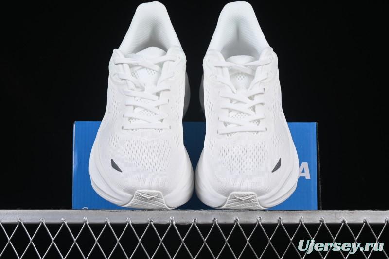 HOKA ONE ONE Bondi 9 Knit Lightweight Casual Running Shoes - 1162012 WWH