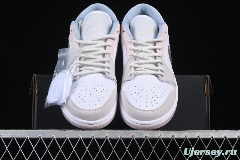 Nike Air Jordan 1 Low AJ1 Carved Pink Low-Top Casual Sneakers - IB8859-101