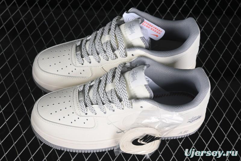 Nike Air Force 1 Low x Stussy "Light Bone and Grey" – Premium Collaboration Sneakers