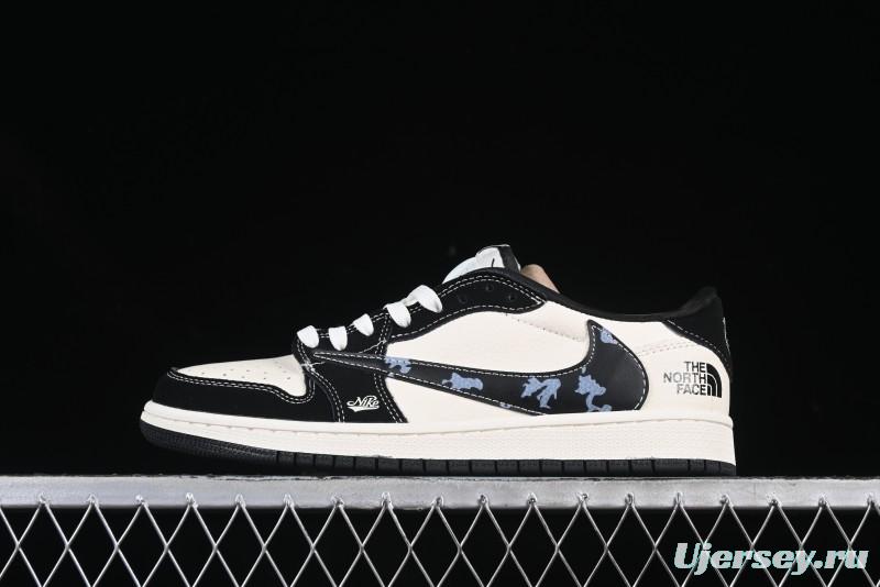 Nike Travis Scott x Fragment Design x Air Jordan 1 Low OG SP AJ1 Low Top Casual Sneakers - XS2024-021