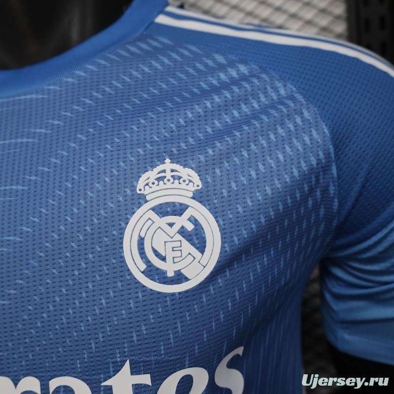 Player Version 25/26 Real Madrid Blue Goalkeeper Jersey