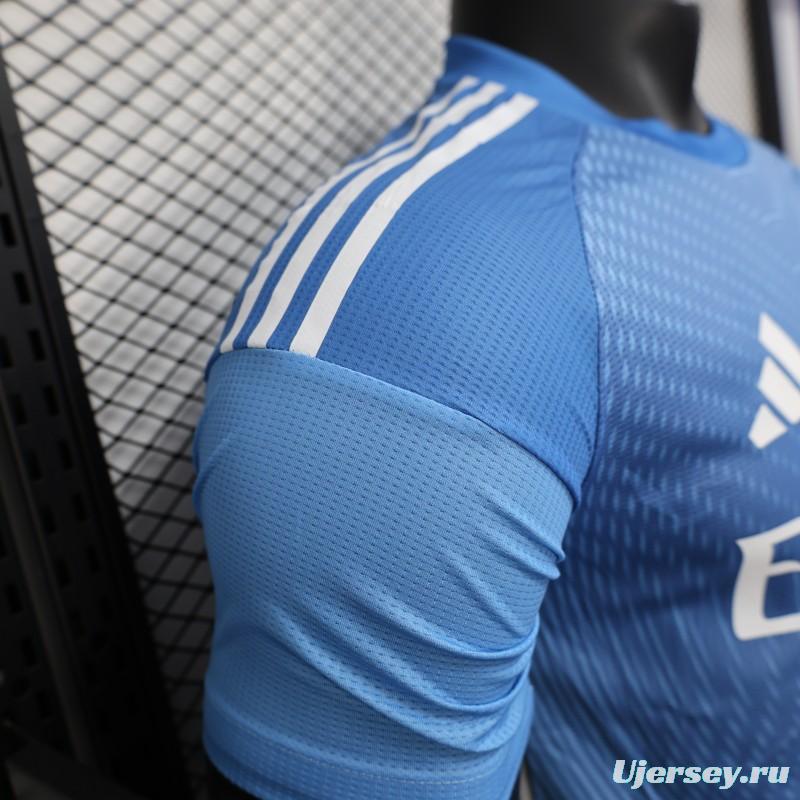 Player Version 25/26 Real Madrid Blue Goalkeeper Jersey