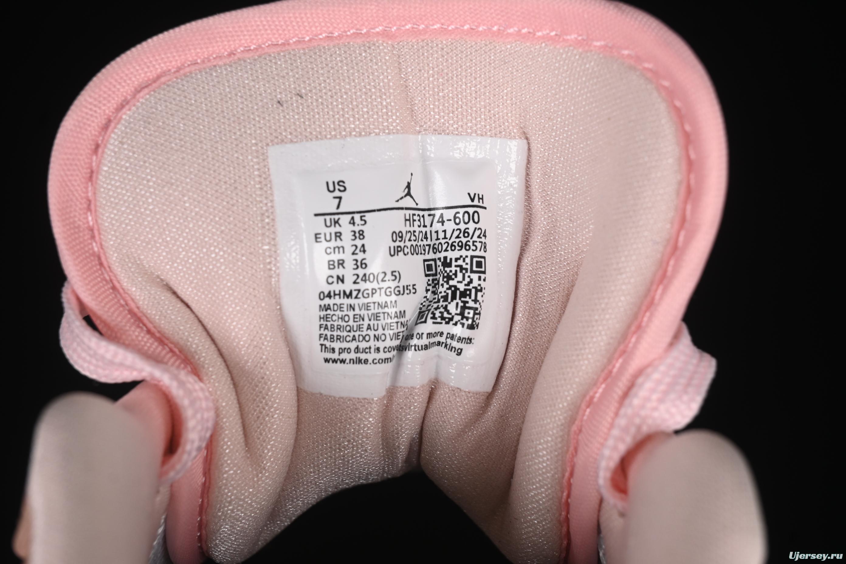 Nike Air Jordan 1 Low AJ1 Valentine's Day Jelly Pink Low Top Lifestyle Basketball Shoes - HF3174-600