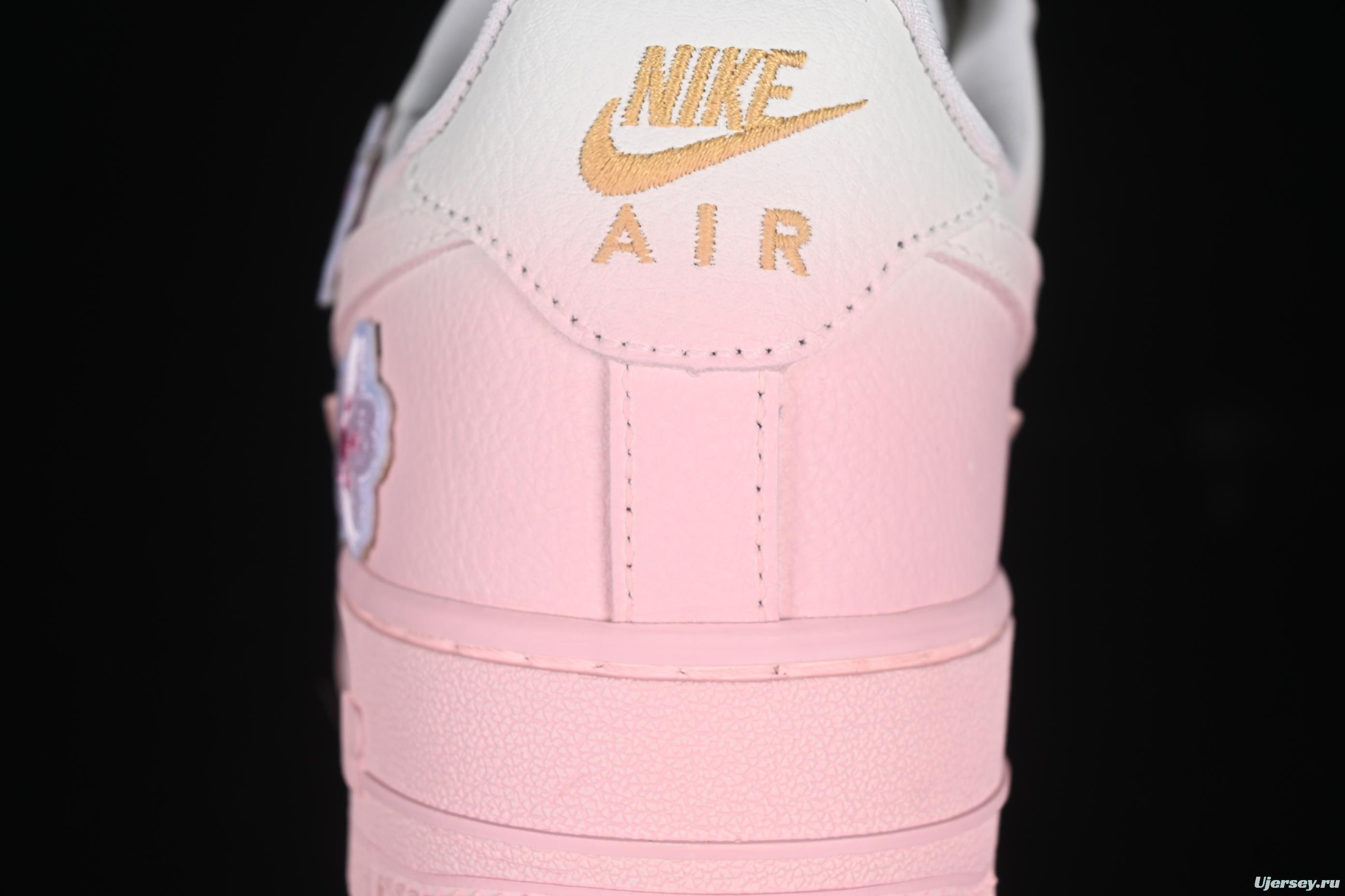 Nike Air Force 1'07 Low Casual Sneakers with Cherry Blossom Inspired Design - FC3654-121