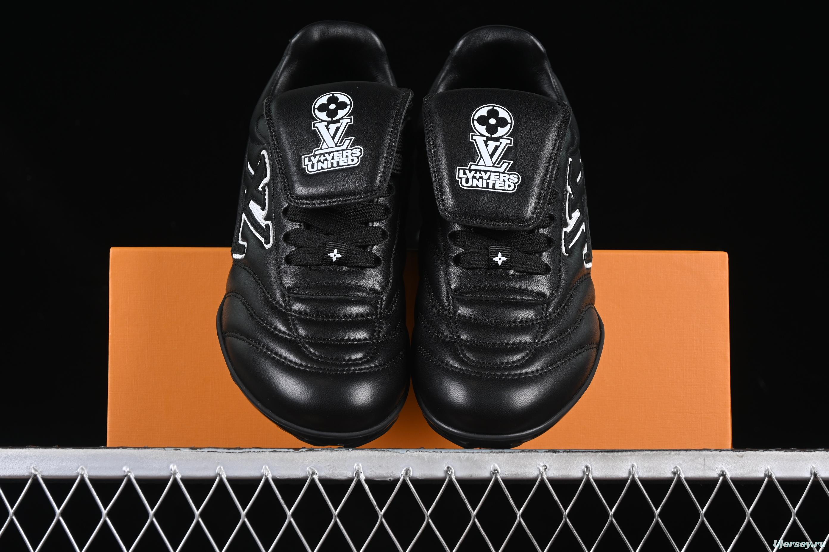 Louis Vuitton Footprint Soccer Low-Top Lifestyle Casual Shoes Round Toe Lace-Up - AJF6