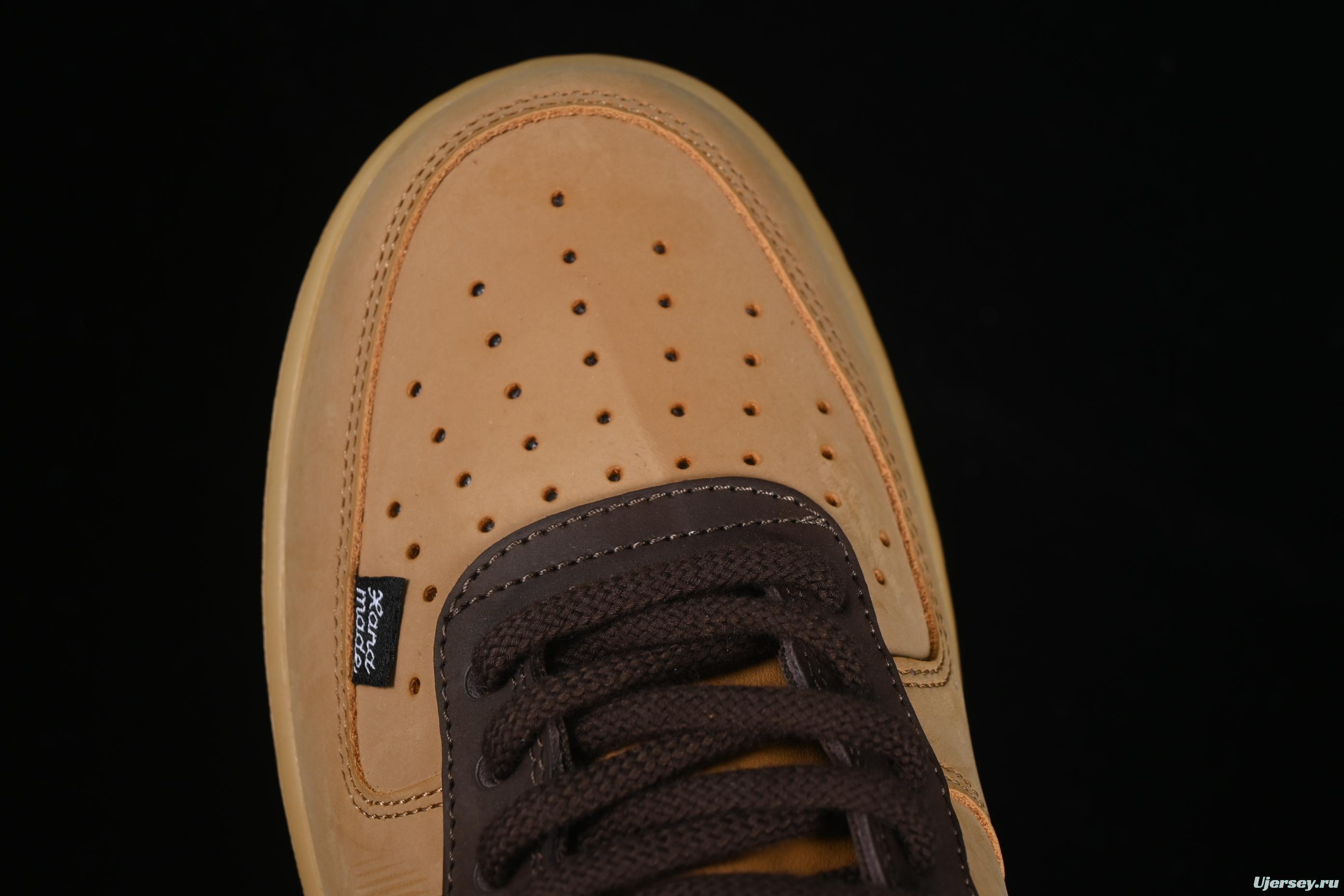 Nike Air Force 1'07 Low Wheat Casual Sneakers with Full-Length Air Cushion - CJ9179-200