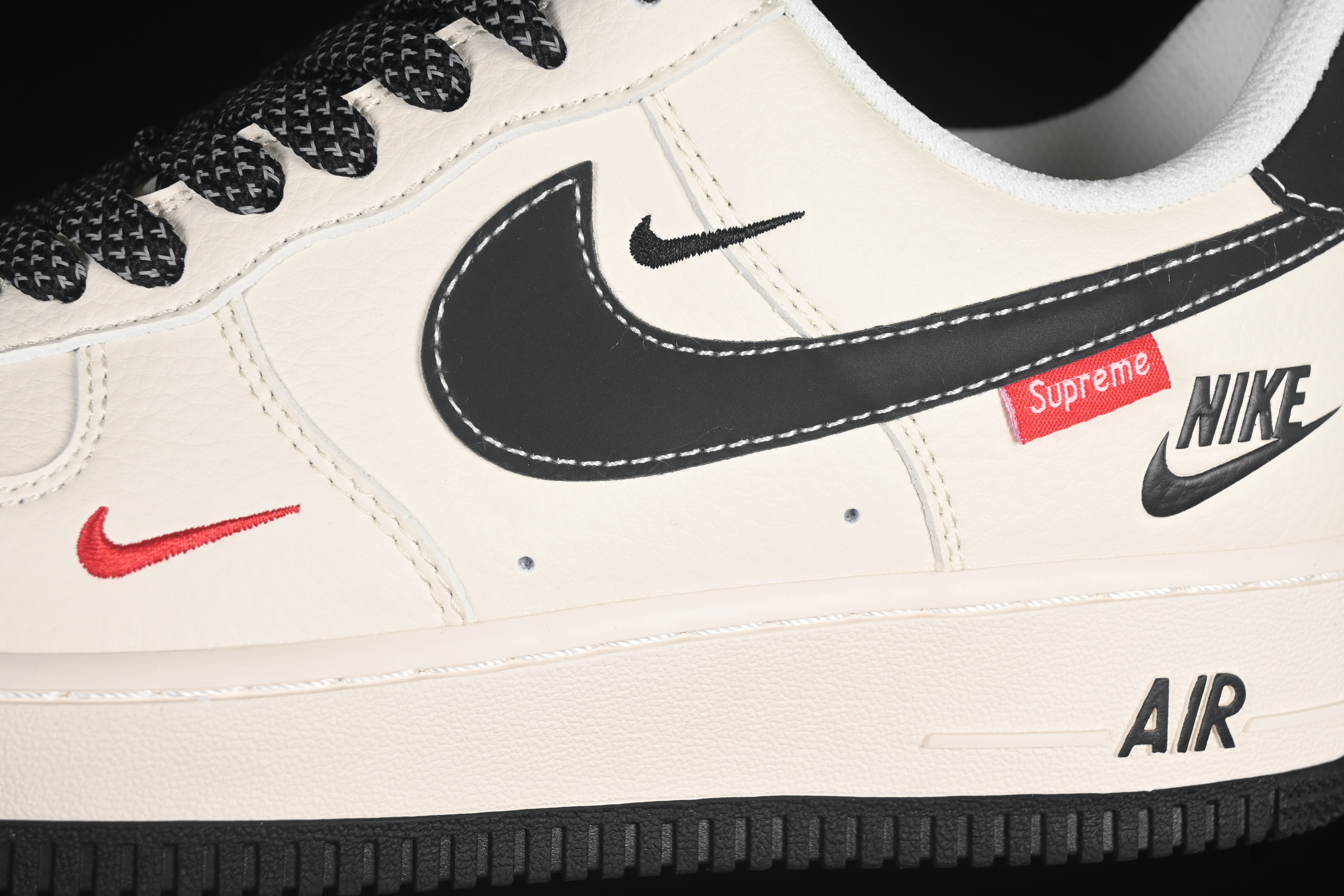 Nike Air Force 1 '07 Low Supreme Casual Sneakers with Full-Length Air Cushion - HH7518-038