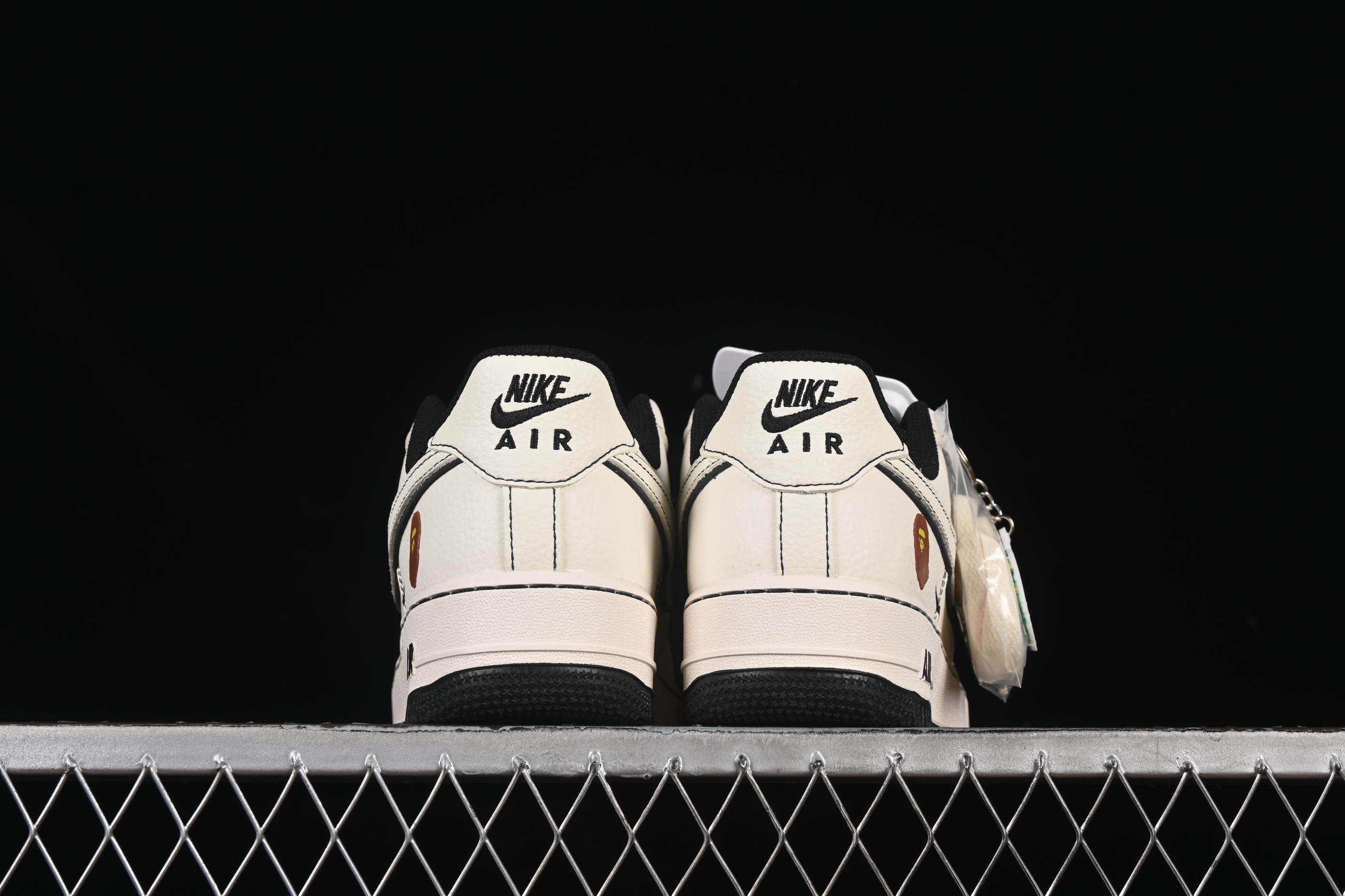 Nike Air Force 1 '07 Low Bape Collaboration Black Line Starry Sky Casual Sneakers - HH7518-067