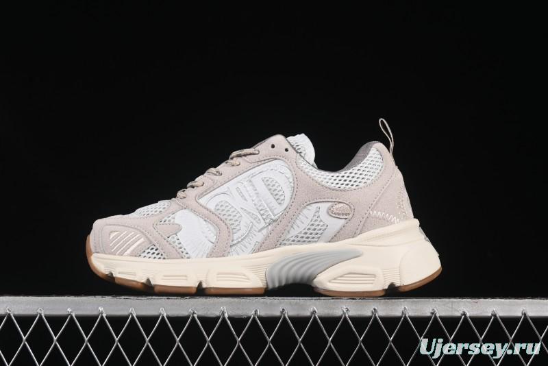 Dior Chrono Round Toe Lace-Up Lifestyle Casual Running Sneakers - 24W Beige