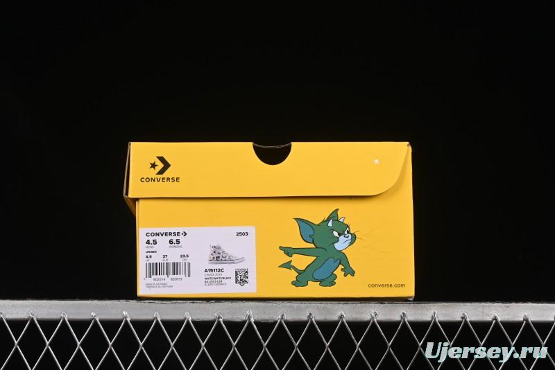 Converse All Star High Top Casual Sneakers with Tom and Jerry Theme - A15112C