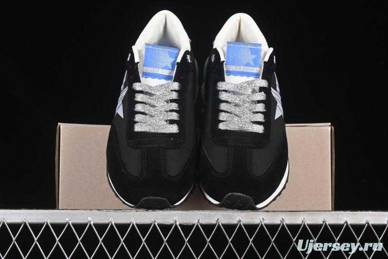 Golden Goose Marathon Comfortable Low-Top Lifestyle Sneakers in White Black - H8D4