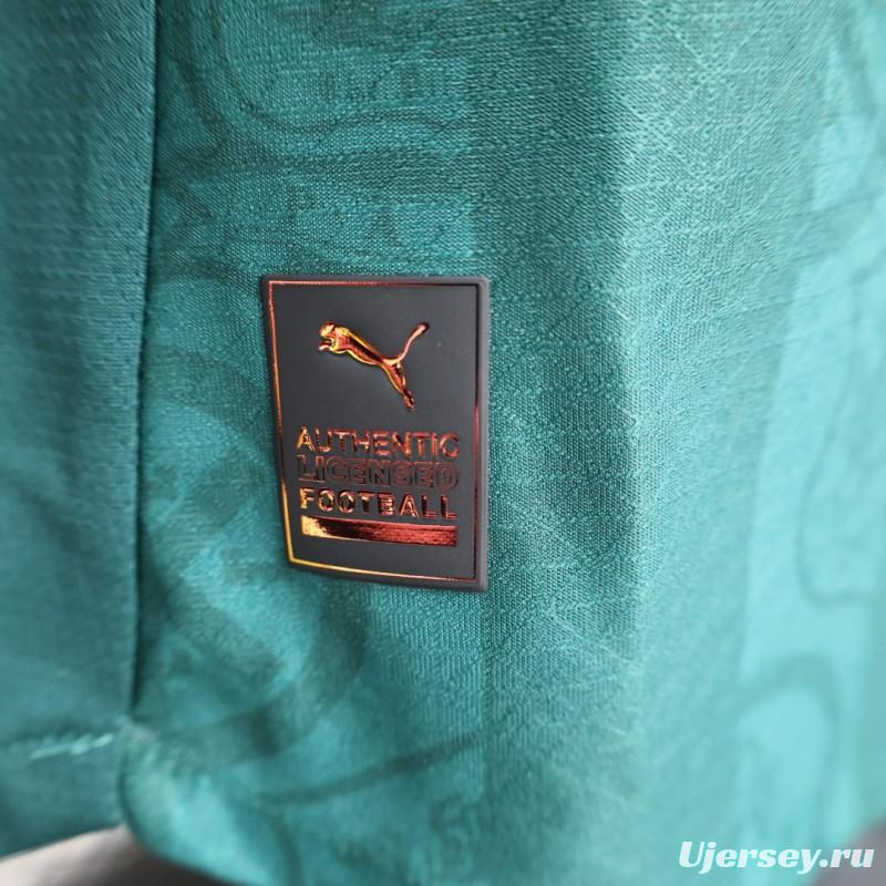 Player Version 25/26 Plymouth Home Jersey Argyle Green with Puma Logo Design