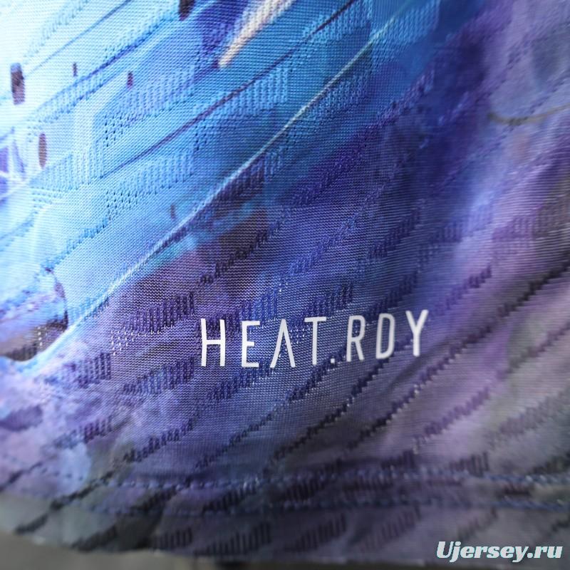 Player Version 2025 Japan Blue with Anime Combat Scene Design Jersey