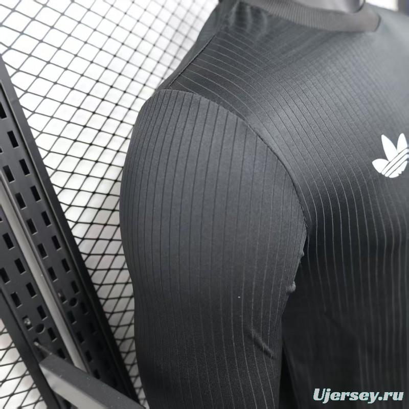 Player Version 2025 Germany Black 125Th Anniversary Long Sleeve Jersey