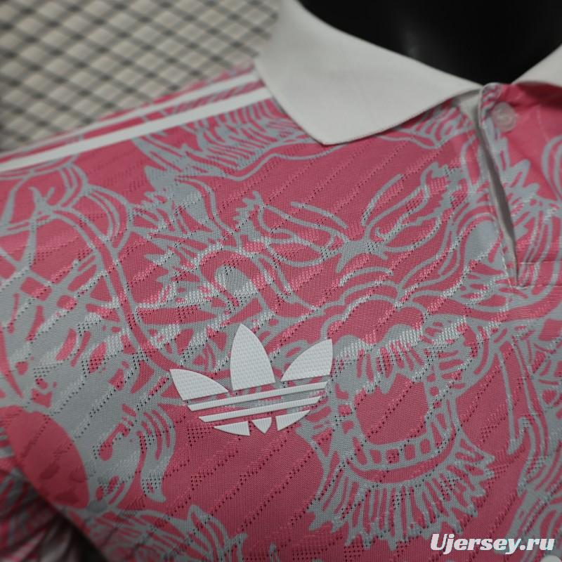 Player Version 25/26 Real Madrid Pink with Dragon Pattern Jersey