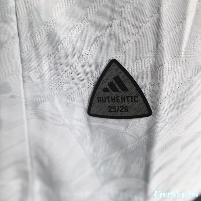 Player Version 2025 Japan White with Blue and Red Bird Jersey