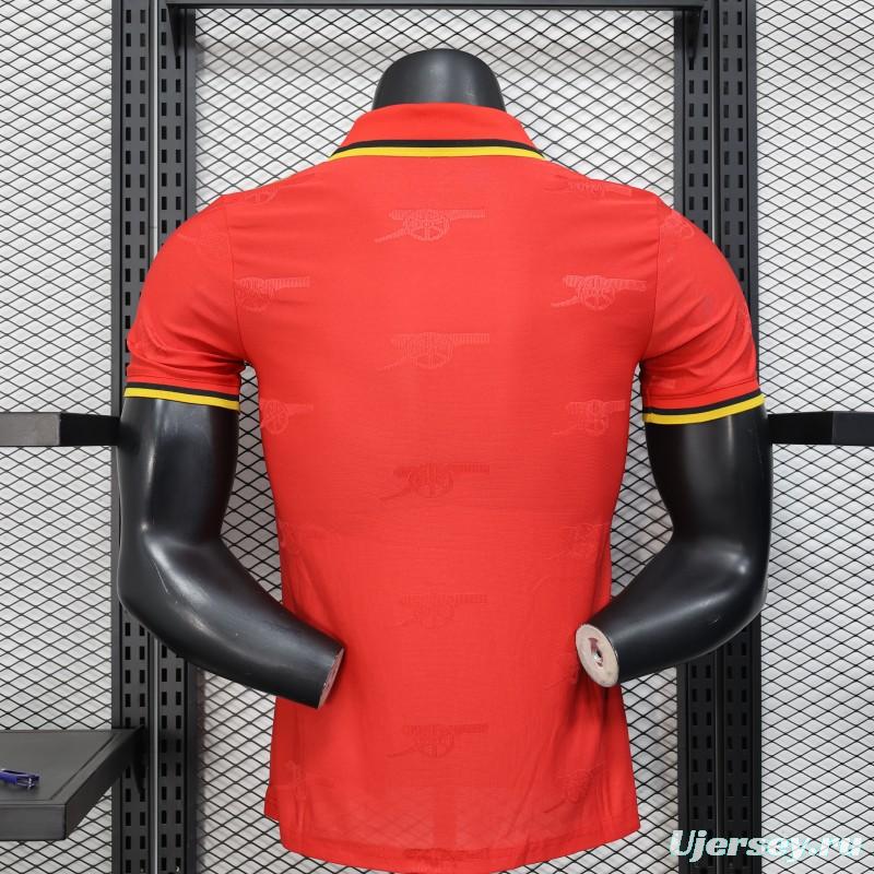 Player Version 25/26 Arsenal Red with Classic Design Jersey