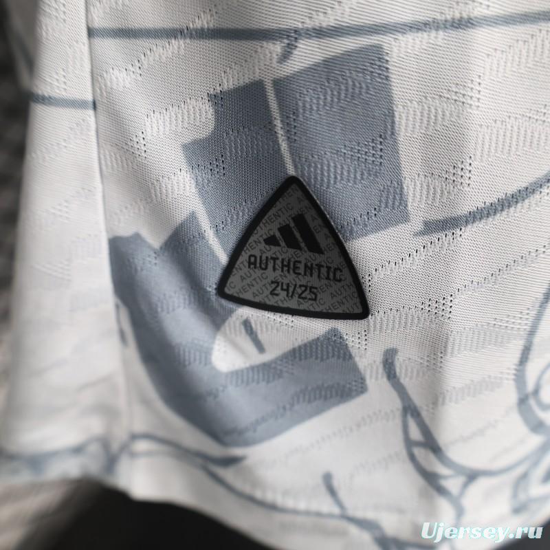 Player Version 2025 Japan White with One Piece Gear 5 Design Jersey