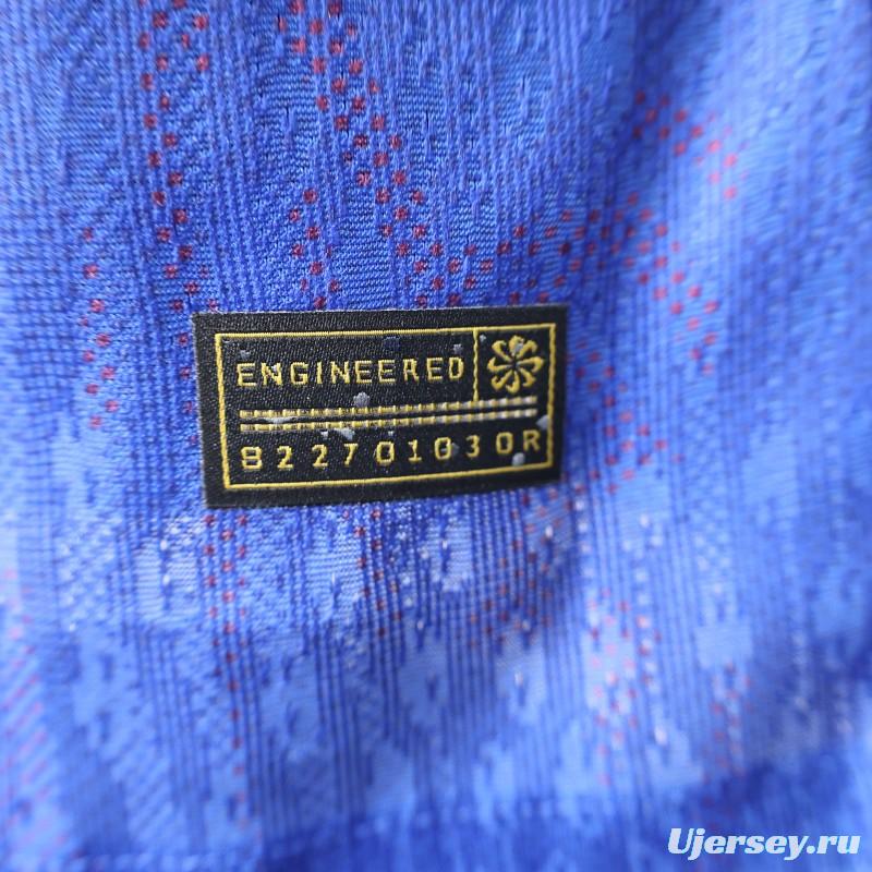 Player Version 25/26 Barcelona Blue with Red Pattern Jersey