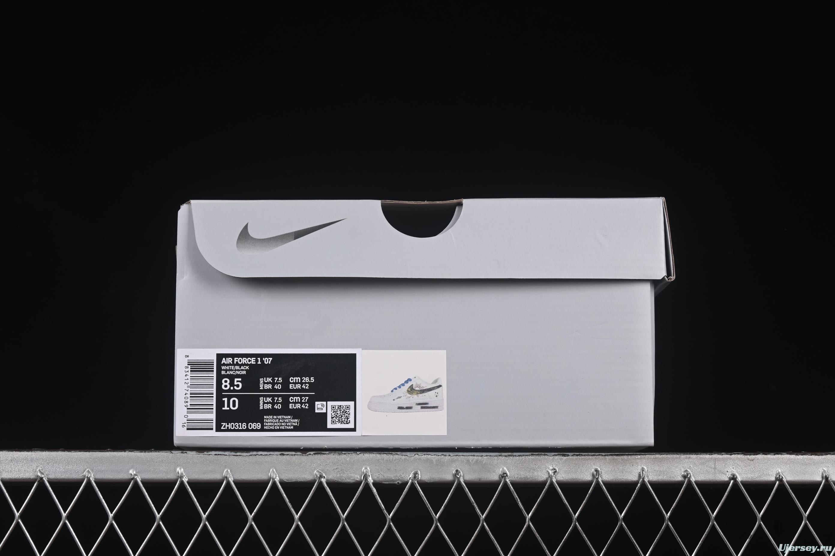 Nike Air Force 1'07 Low Zodiac Series Casual Sneakers with Full-Length Air Cushion - ZH0316-069