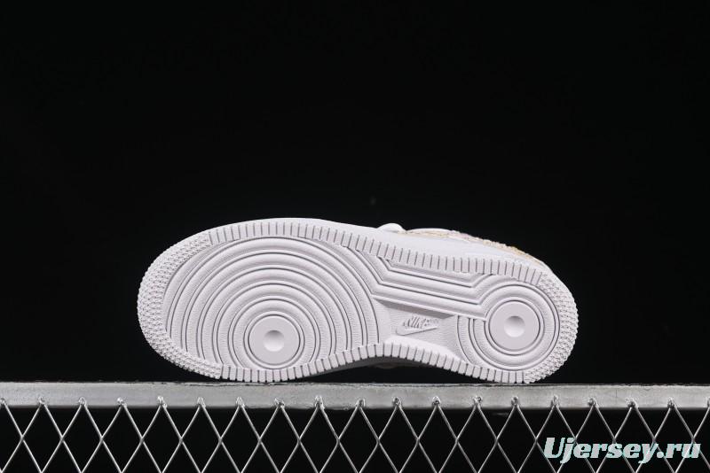 Nike Air Force 1'07 Low Purple Chanel-Inspired Casual Sneakers - DH9999-556