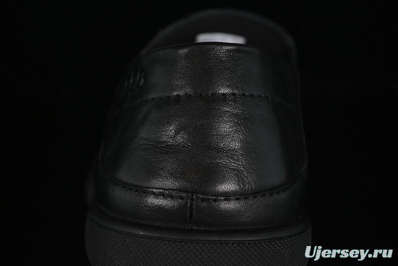 ECCO Soft Moc Summer Genuine Leather Breathable Slip-On Driving Shoes - 63516801001