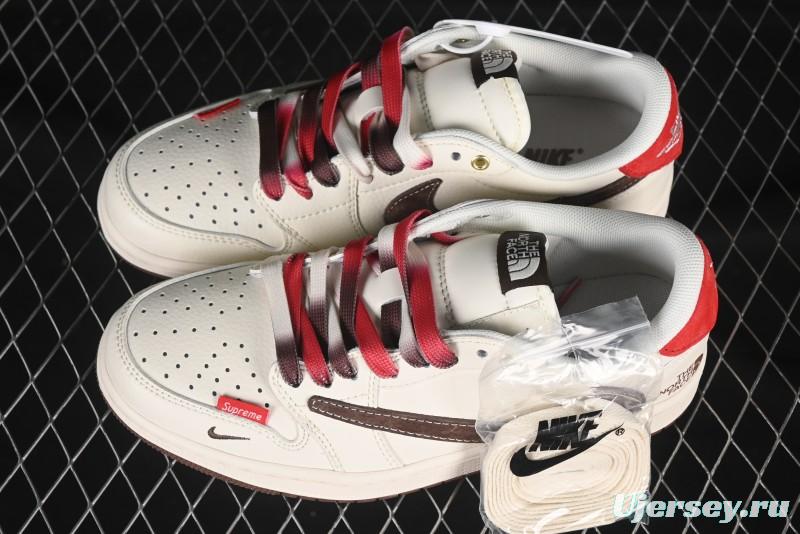 Nike Travis Scott x Fragment Design x Air Jordan 1 Low OG SP AJ1 Low Top Casual Sneakers - FC1688-213