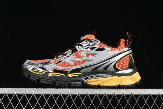 Off-White Be Right Low-Top Lifestyle Sneakers in Grey Orange - X.E5