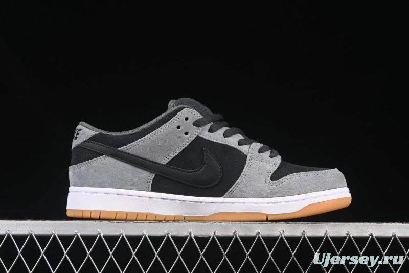 Nike SB Dunk Low Black Grey Low-Top Casual Skate Shoes - HF3063-001
