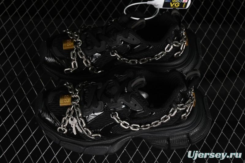 Balenciaga Phantom Sneaker 3XL Running Shoes with Transparent Heel Strap - W3XPL1882