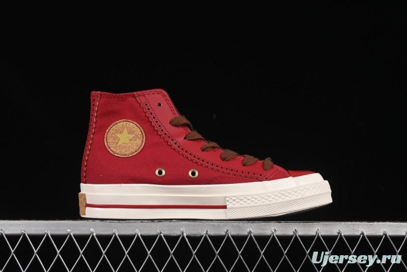 Converse Chuck Taylor All Star 1970s High Top Sneakers in China Red - A12460C