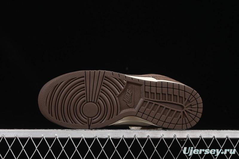 Nike SB Dunk Low White Mocha Low-Top Casual Skate Shoes - FQ8249-104