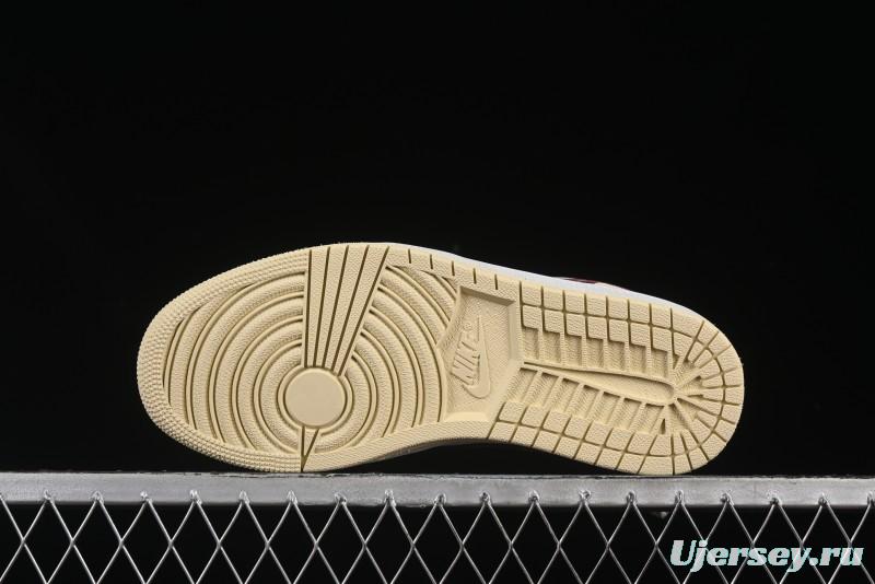 Nike Air Jordan 1 Low AJ1 Cream White Low-Top Casual Sneakers - HV6530-100